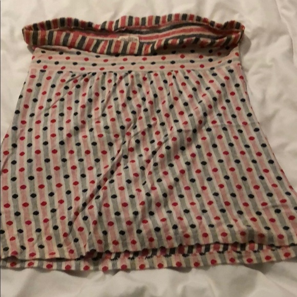 Red and black strapless Daytrip shirt - M - Picture 4 of 4